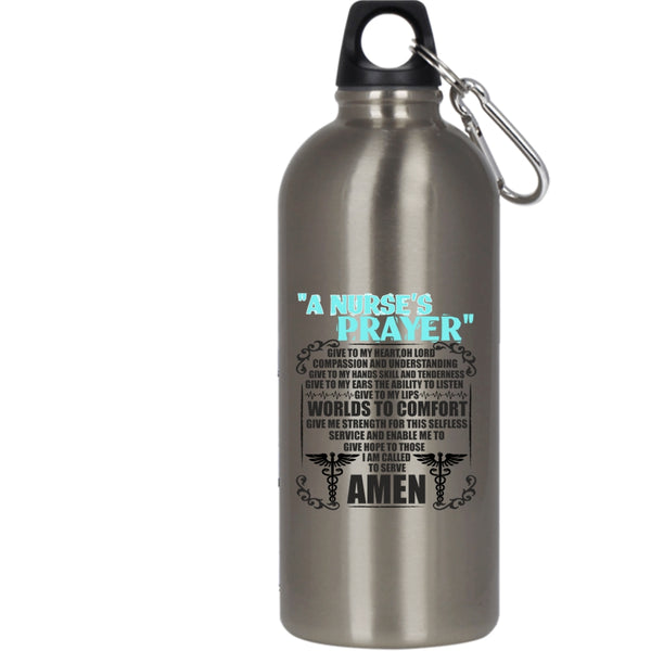 A Nurse's Prayer 20 oz Stainless Steel Bottle,Funny Gift For Nurse Out –  Premium Fan Store