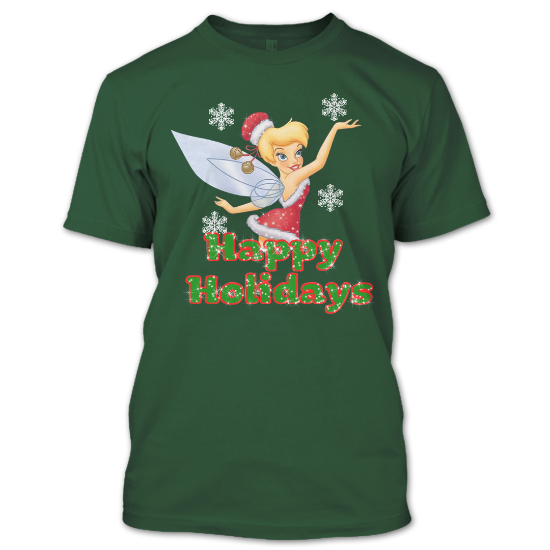 Good Morning Merry Christmas Tinkerbell T-Shirts, Ugly Christmas Sweat –  Premium Fan Store