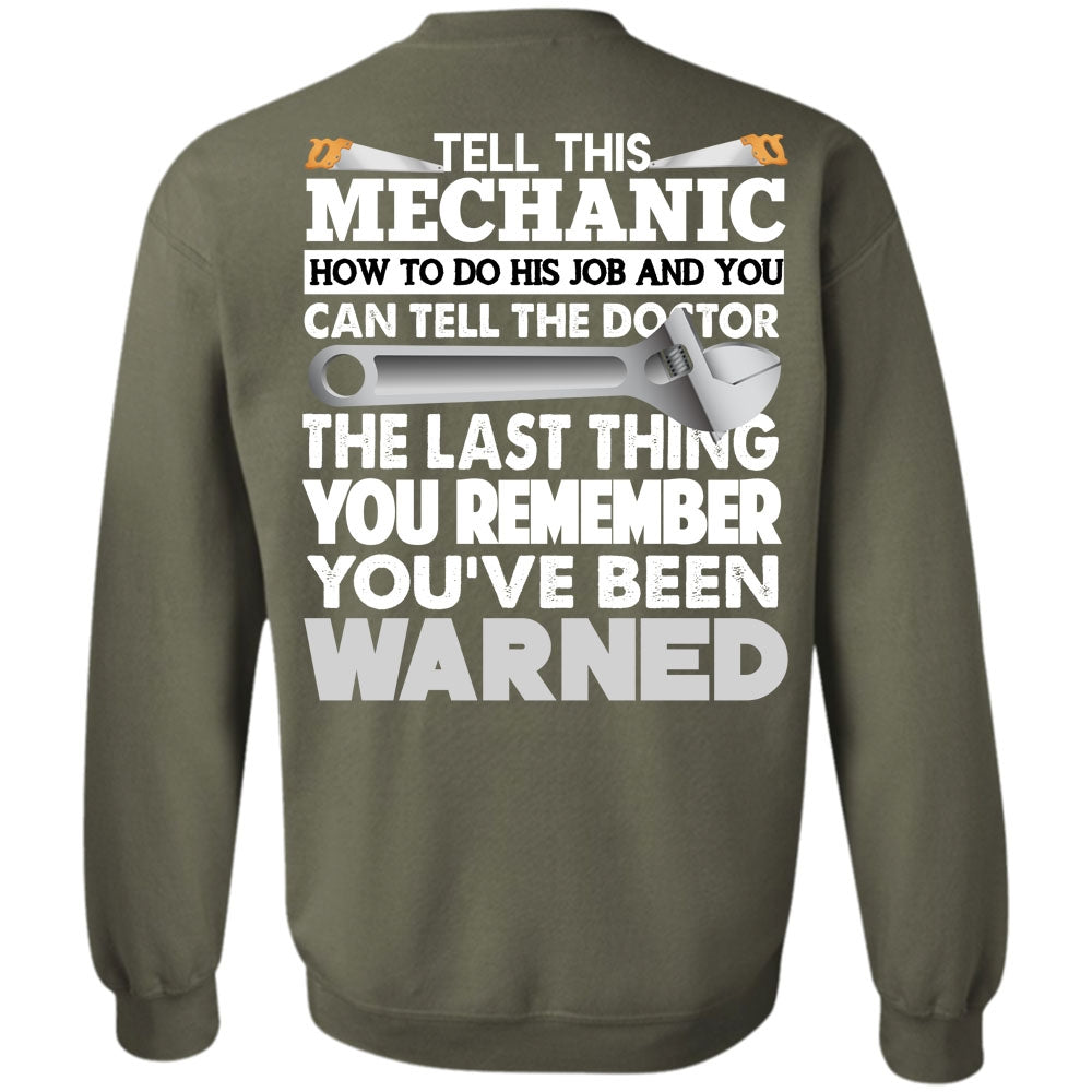 mechanic sweatshirt