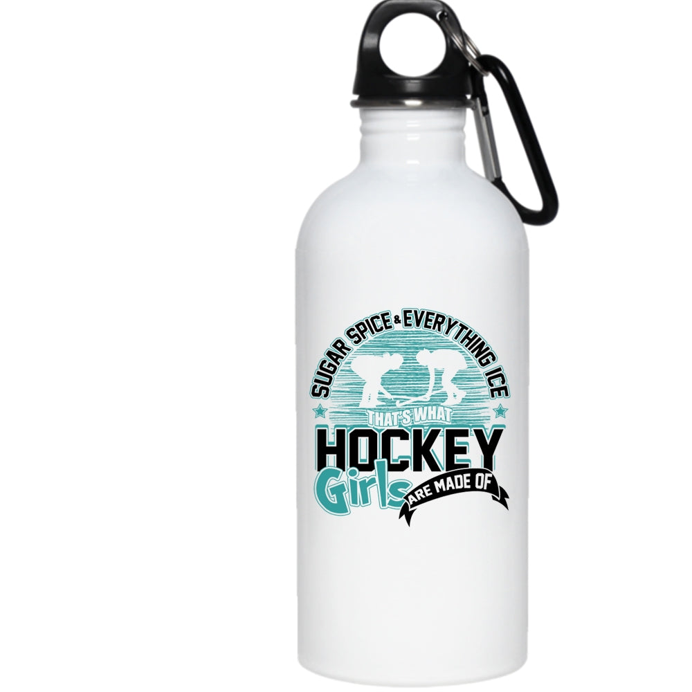 Sugar, Spice Everything Ice That's Hockey Girls Water Bottle