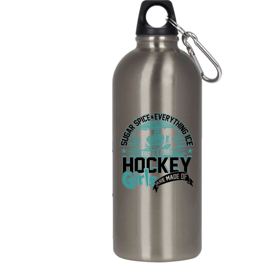 Sugar, Spice Everything Ice That's Hockey Girls Water Bottle