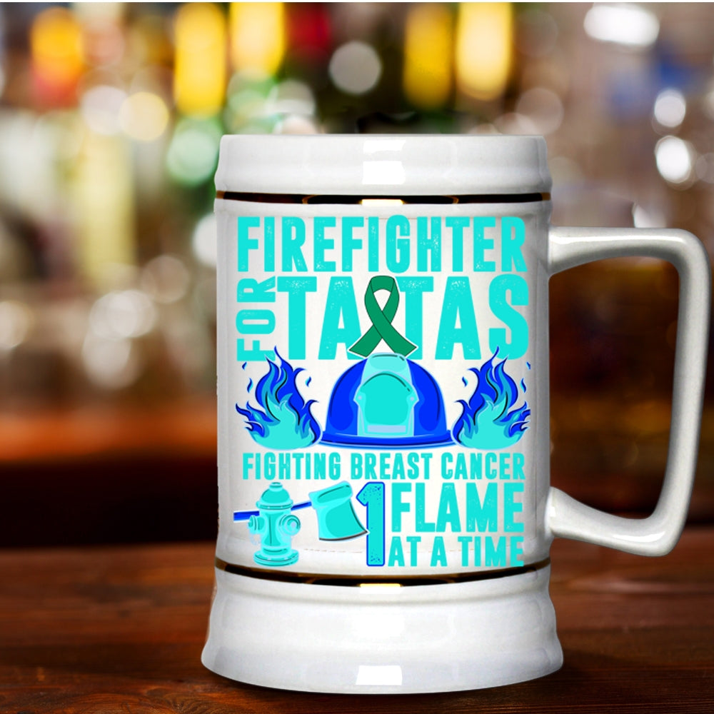 Cute Firefighters Beer Stein 22oz Firefighter For Tatas Fighting Brea Premium Fan Store