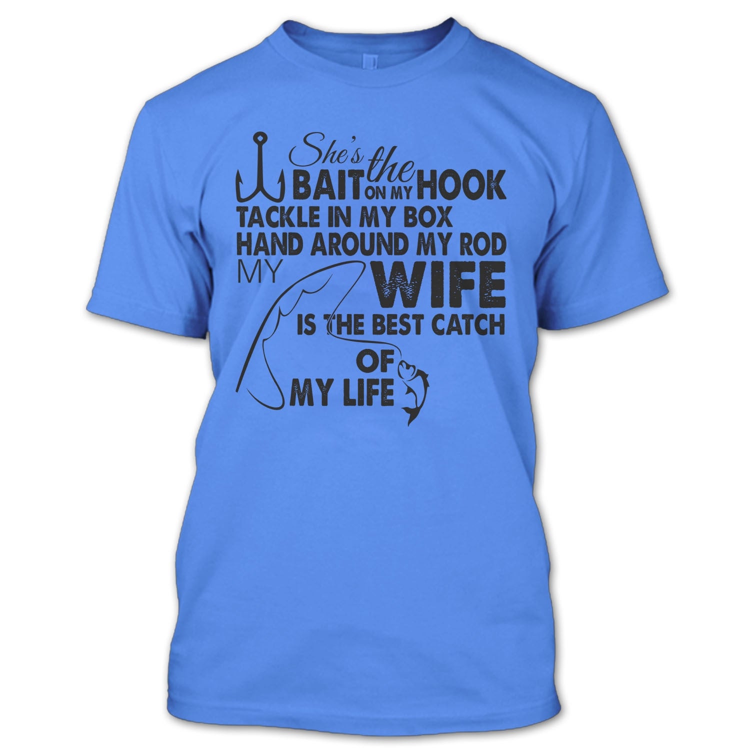  I Love Fishing With Best Catch Fishing Couples T-Shirt